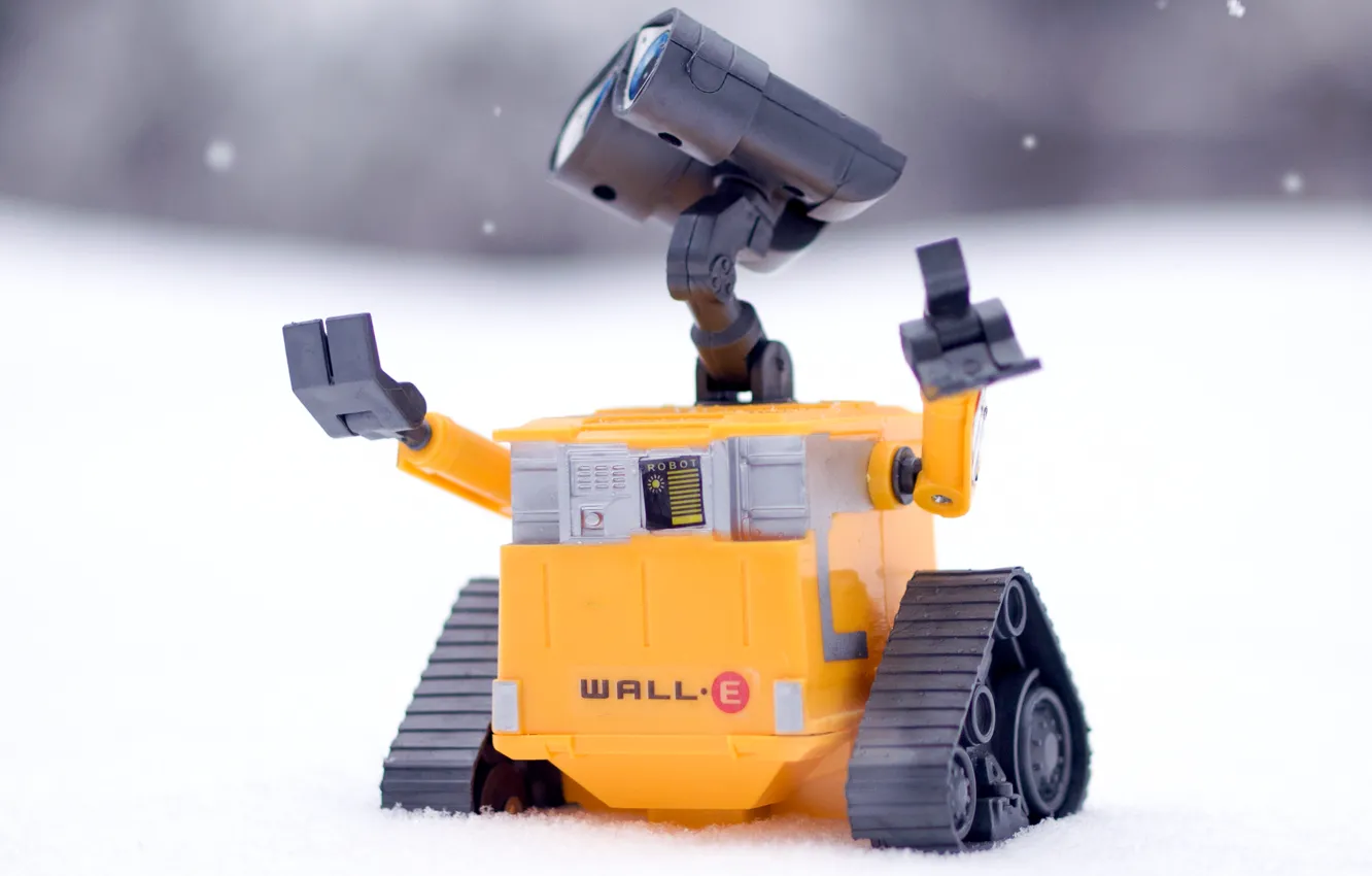 Photo wallpaper winter, snow, Russia, WALL-E