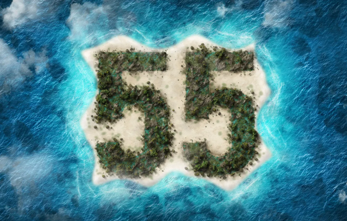 Photo wallpaper sea, island, 55