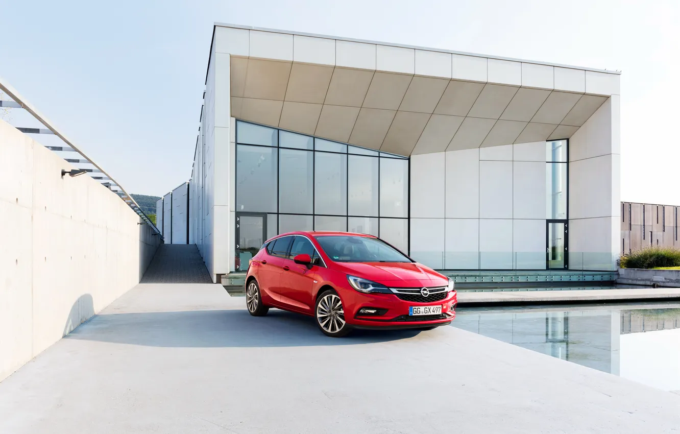 Photo wallpaper Opel, Opel, asters, 2015, Astra K