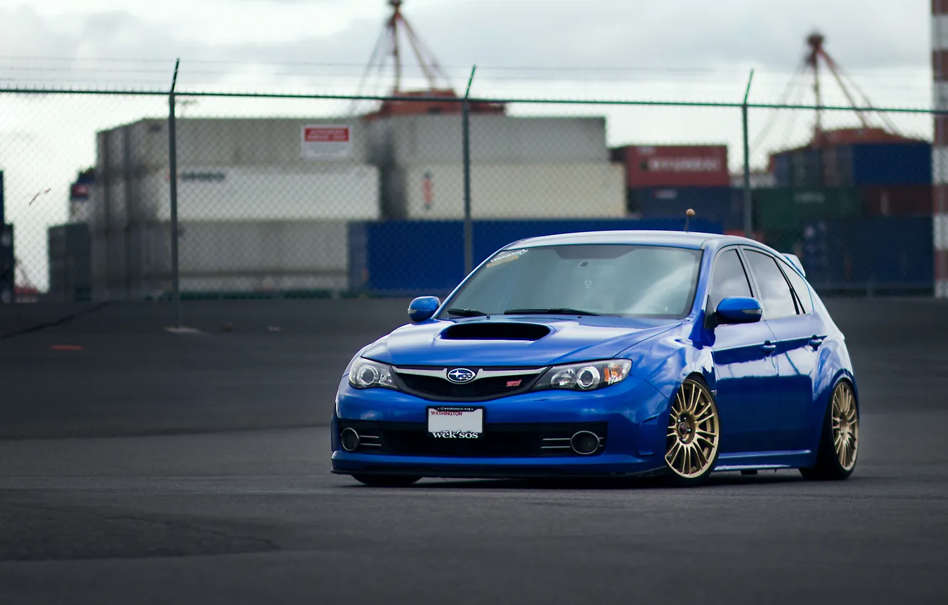 Photo wallpaper Subaru, Impreza, STI, hatchback