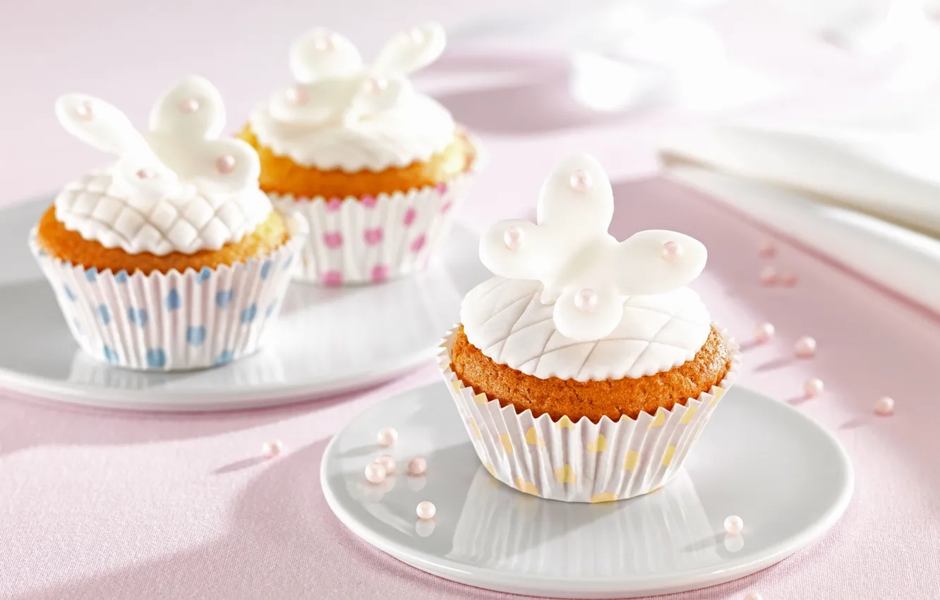 Photo wallpaper food, cake, cake, dessert, food, sweet, cupcakes, dessert