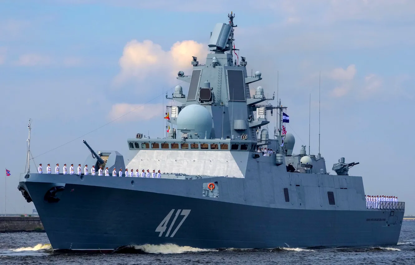 Photo wallpaper parade, frigate, Admiral Gorshkov