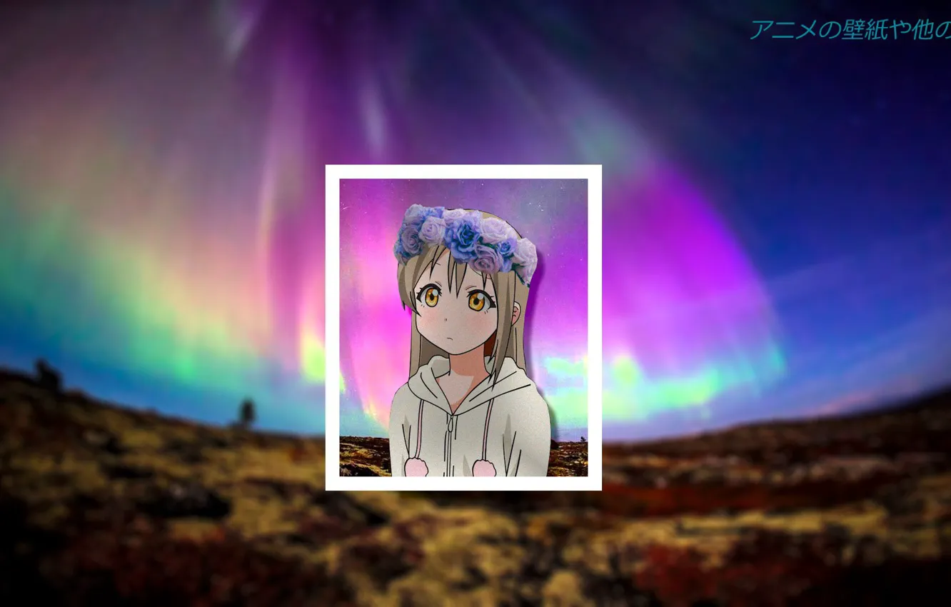 Photo wallpaper sunset, anime, art, Chan