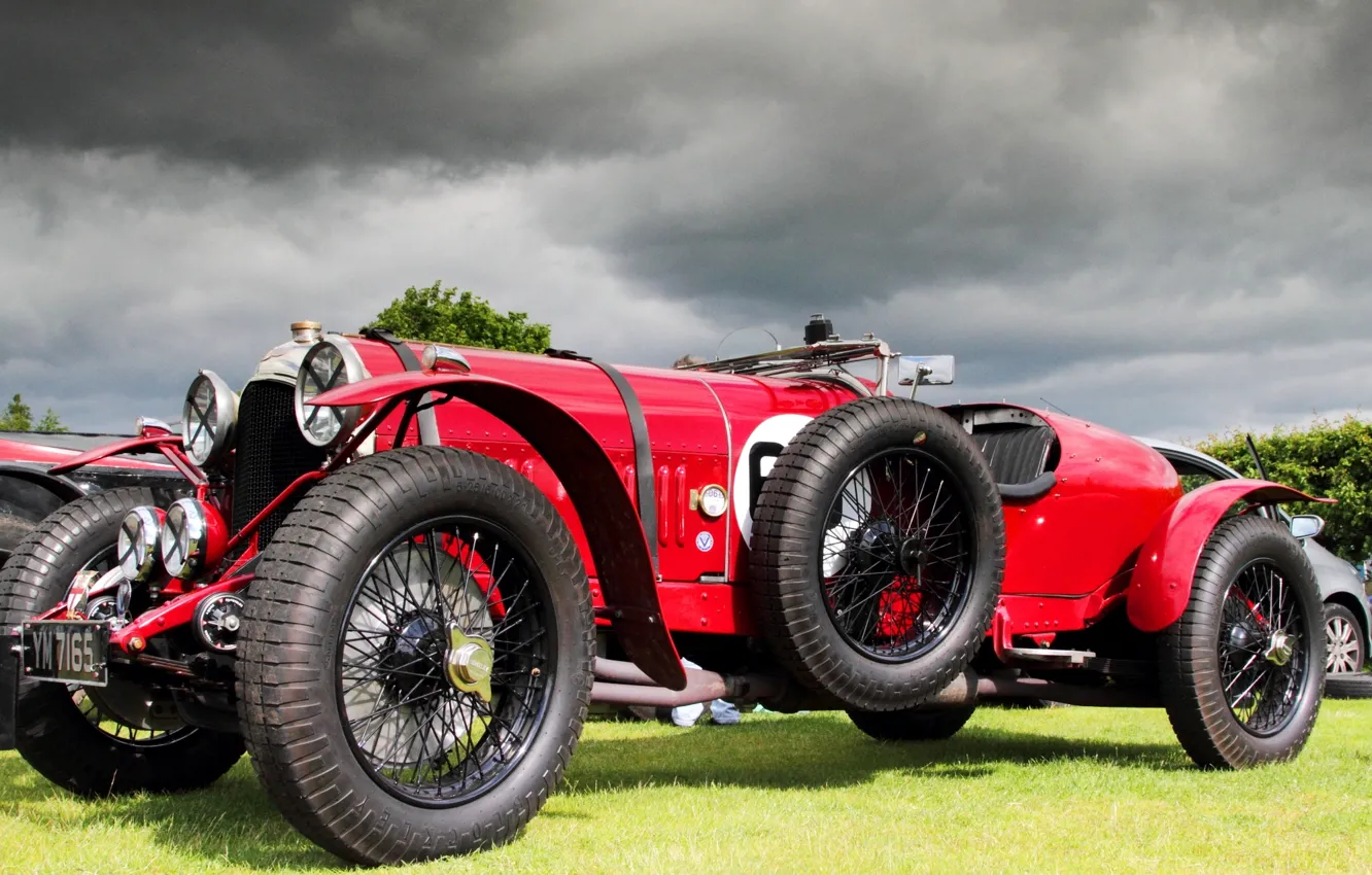 Photo wallpaper retro, sports car, car, Bentley 3 4