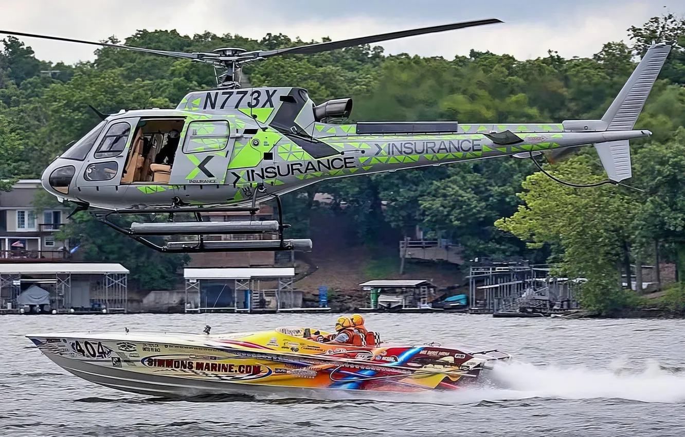 Photo wallpaper race, boat, speed