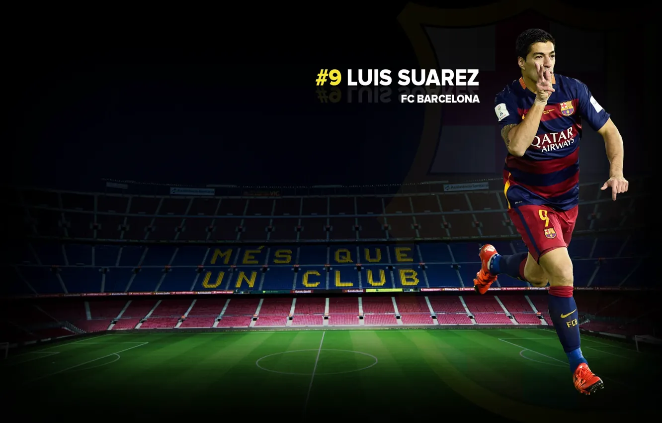 Photo wallpaper player, FC Barcelona, football, Luis Suarez, More Then a Club, wallpaper, Camp Nou, Sport