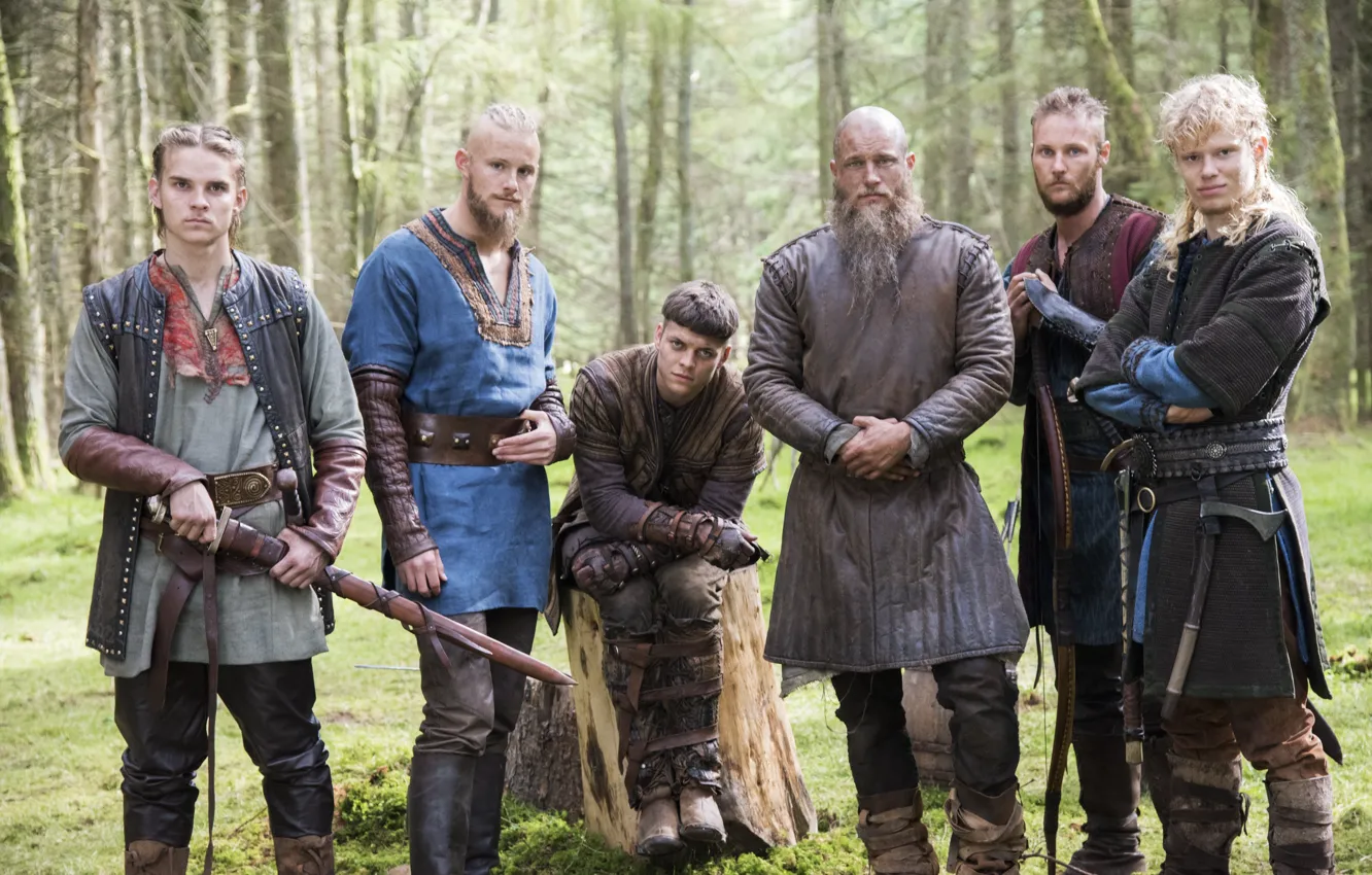 Photo wallpaper background, Vikings, sons, The Vikings, Travis Fimmel, Ragnar Lothbrok