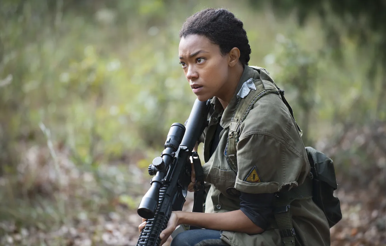 Photo wallpaper Sasha, The Walking Dead, The walking dead, Sonequa Martin-Green
