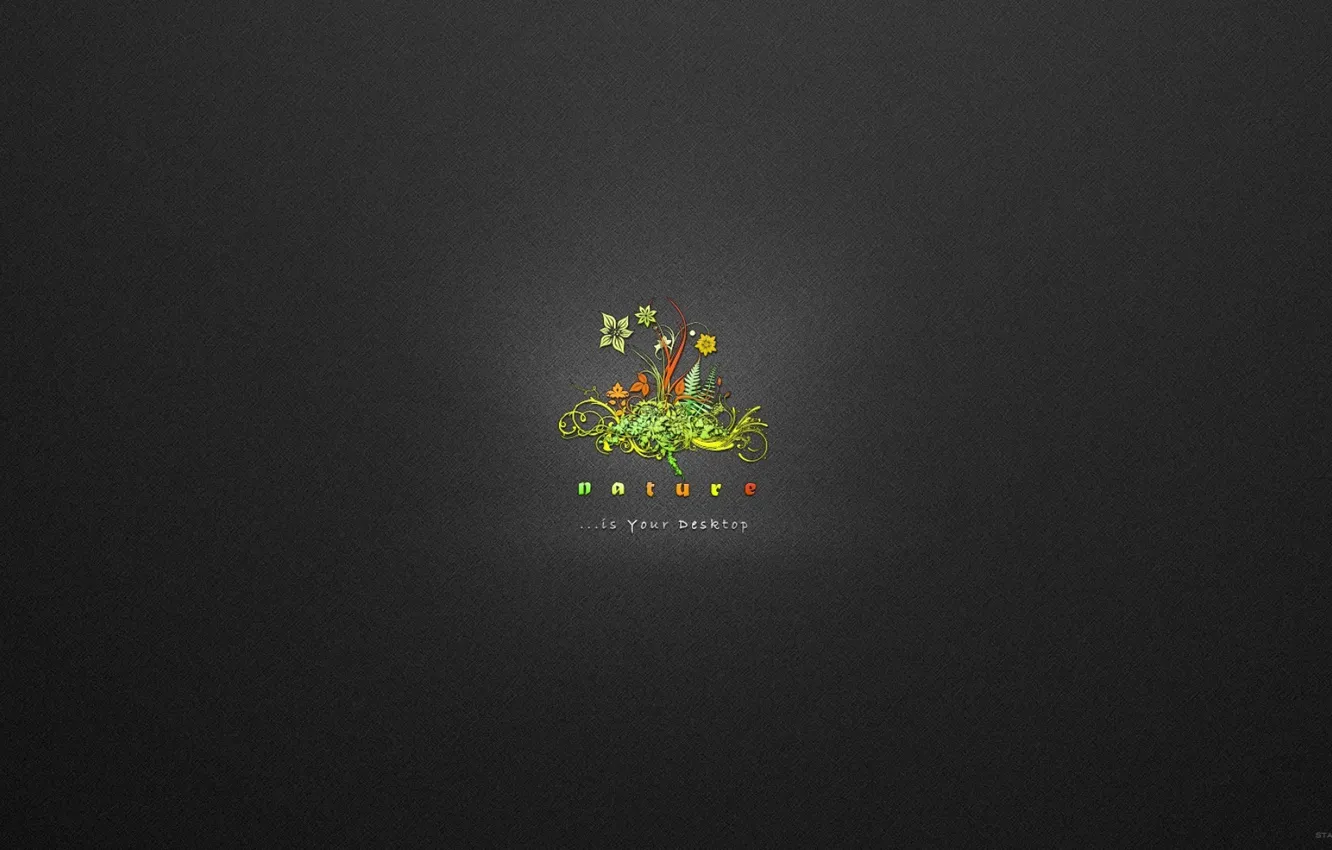 Photo wallpaper the inscription, pattern, nature