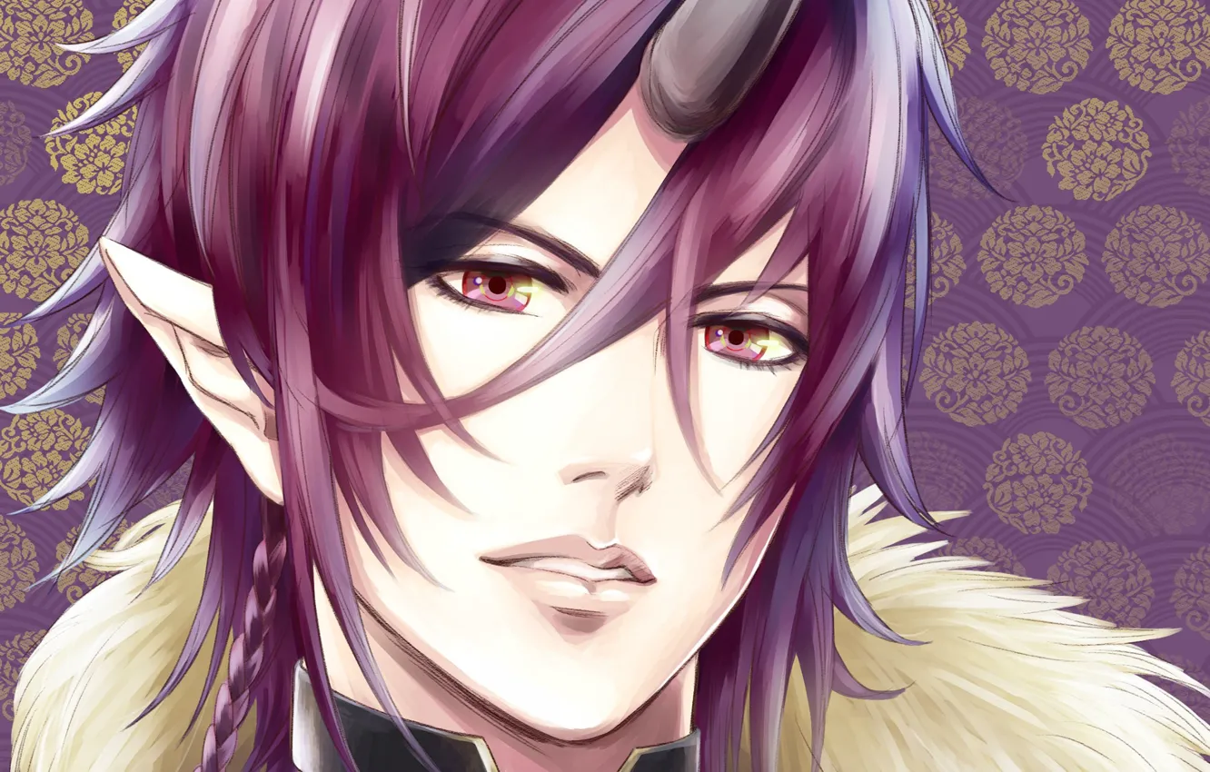 Photo wallpaper look, horns, guy