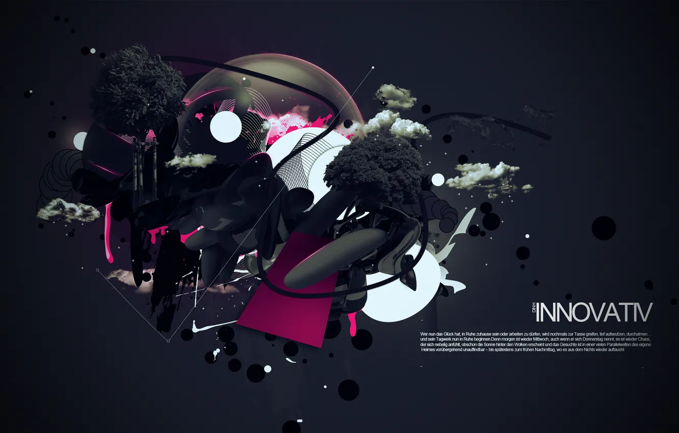 Photo wallpaper style, creative, the inscription, collage, art