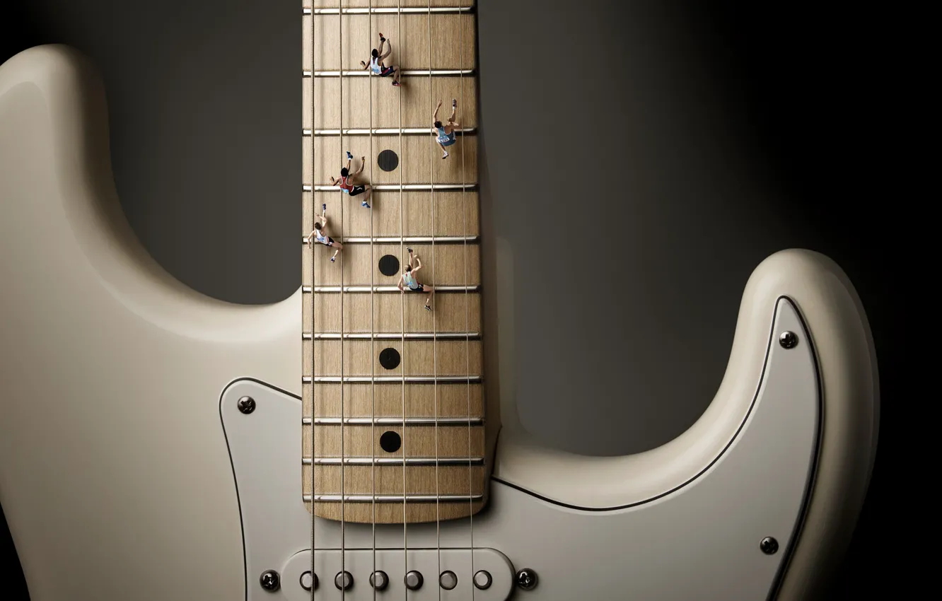 Photo wallpaper guitar, running, Fender