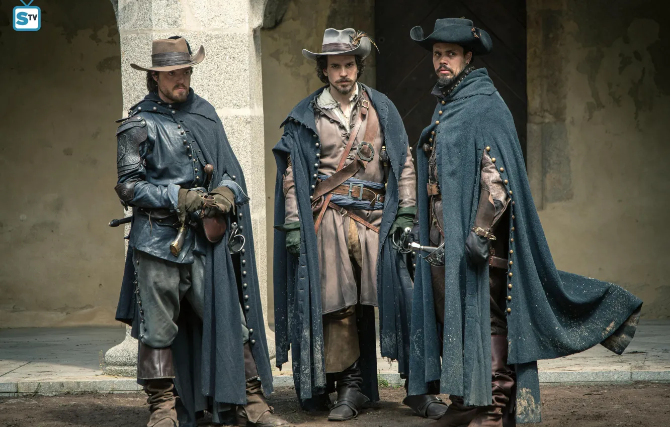 Photo wallpaper the series, the Musketeers, The Musketeers, Tom Burke, Howard Charles, Santiago Cabrera