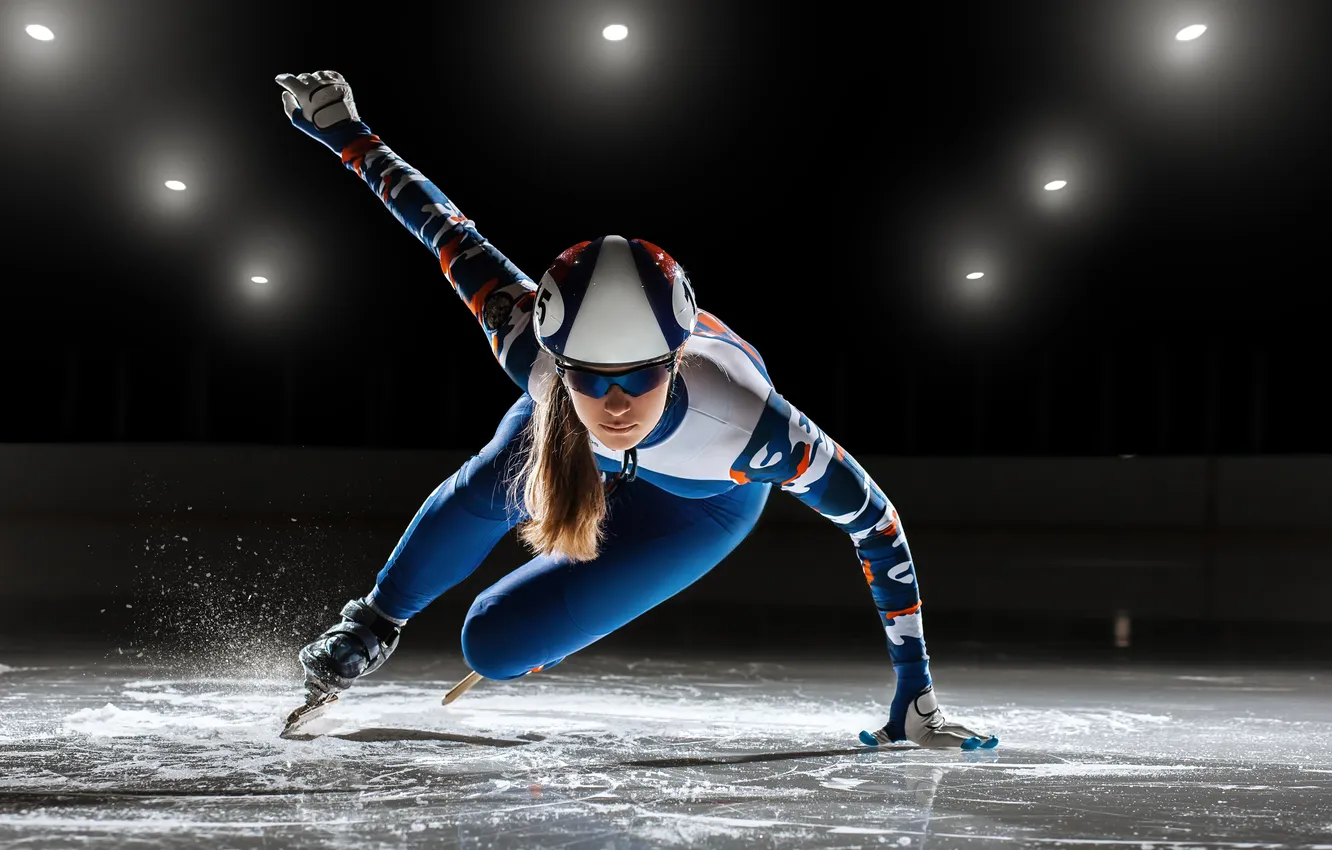 Photo wallpaper race, people, professional, skate, Sofia, Short, safety, skater