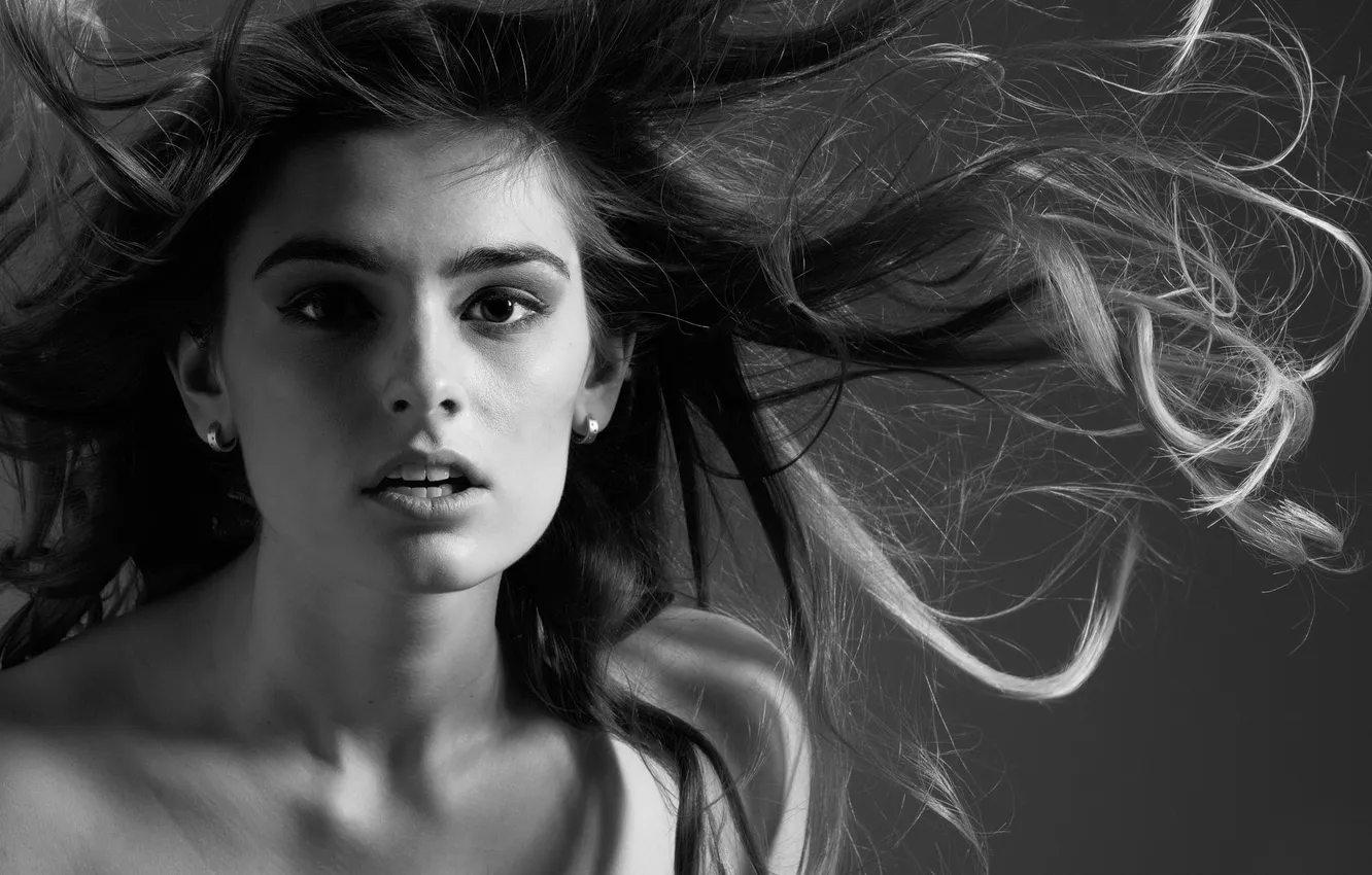 Photo wallpaper hair, portrait