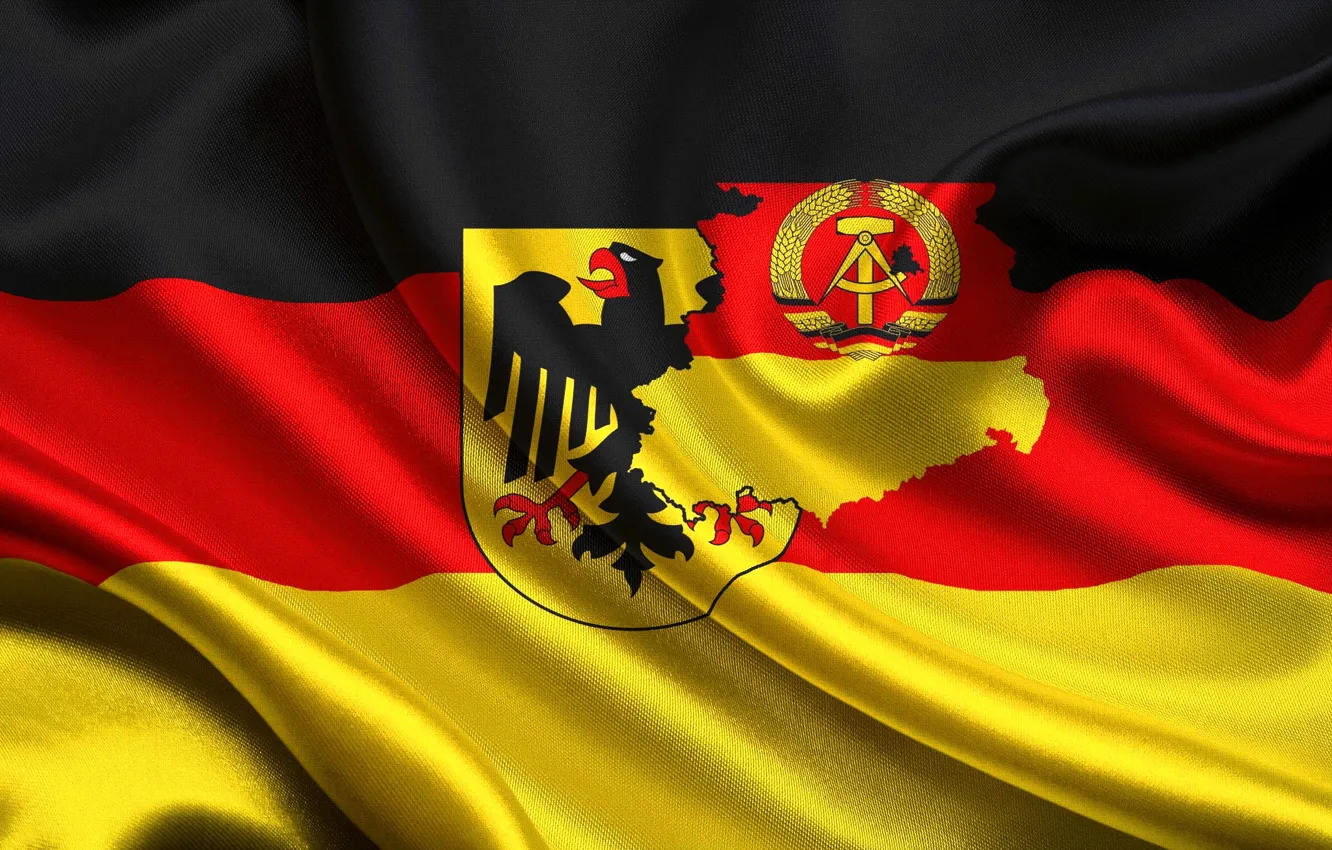 Photo wallpaper flag, coat of arms, Germany, flag, Germany, german, coat of arms, Germany