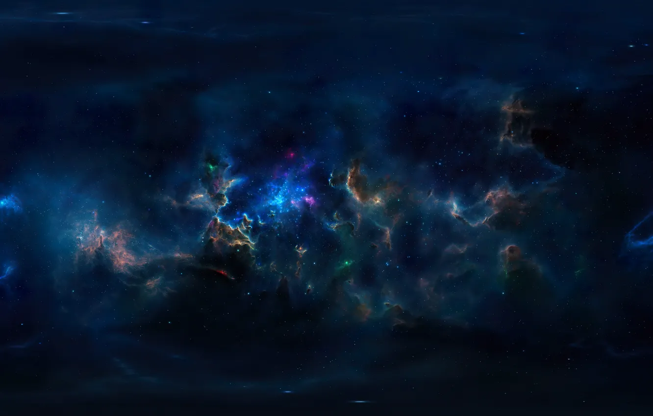 Photo wallpaper space, Galaxy, nebula