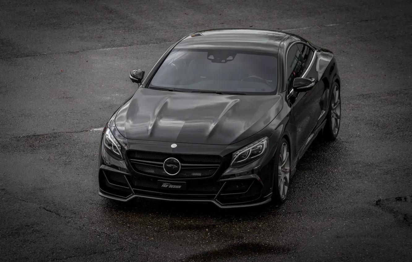 Photo wallpaper coupe, Mercedes-Benz, Mercedes, Coupe, S-Class, FAB Design, 2015, C217