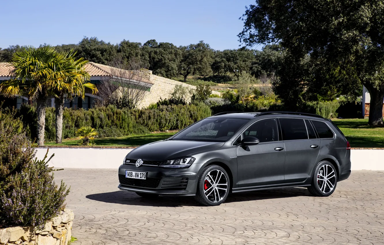 Photo wallpaper Volkswagen, Golf, Golf, Volkswagen, universal, Type 5G, GTD, 2015