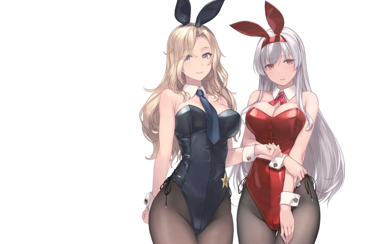 Photo wallpaper sexy, Anime, girls, bunny, tight, bunny girls