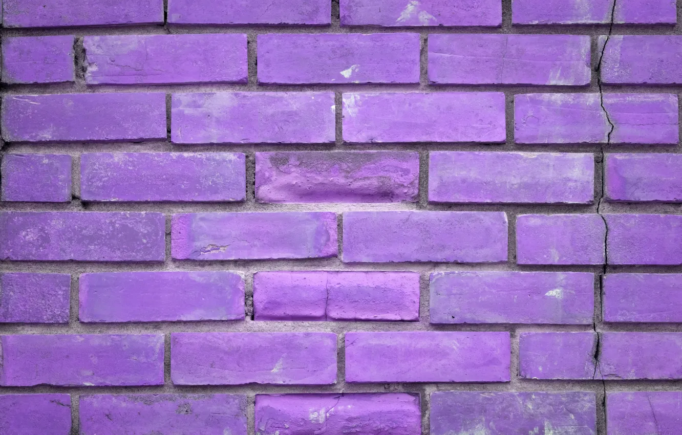 Photo wallpaper Wall, pattern, Violet, Painting, Bricks