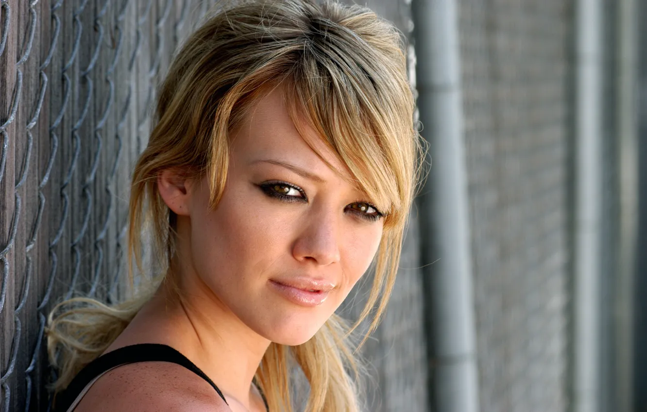 Photo wallpaper Hilary Duff, face, blonde