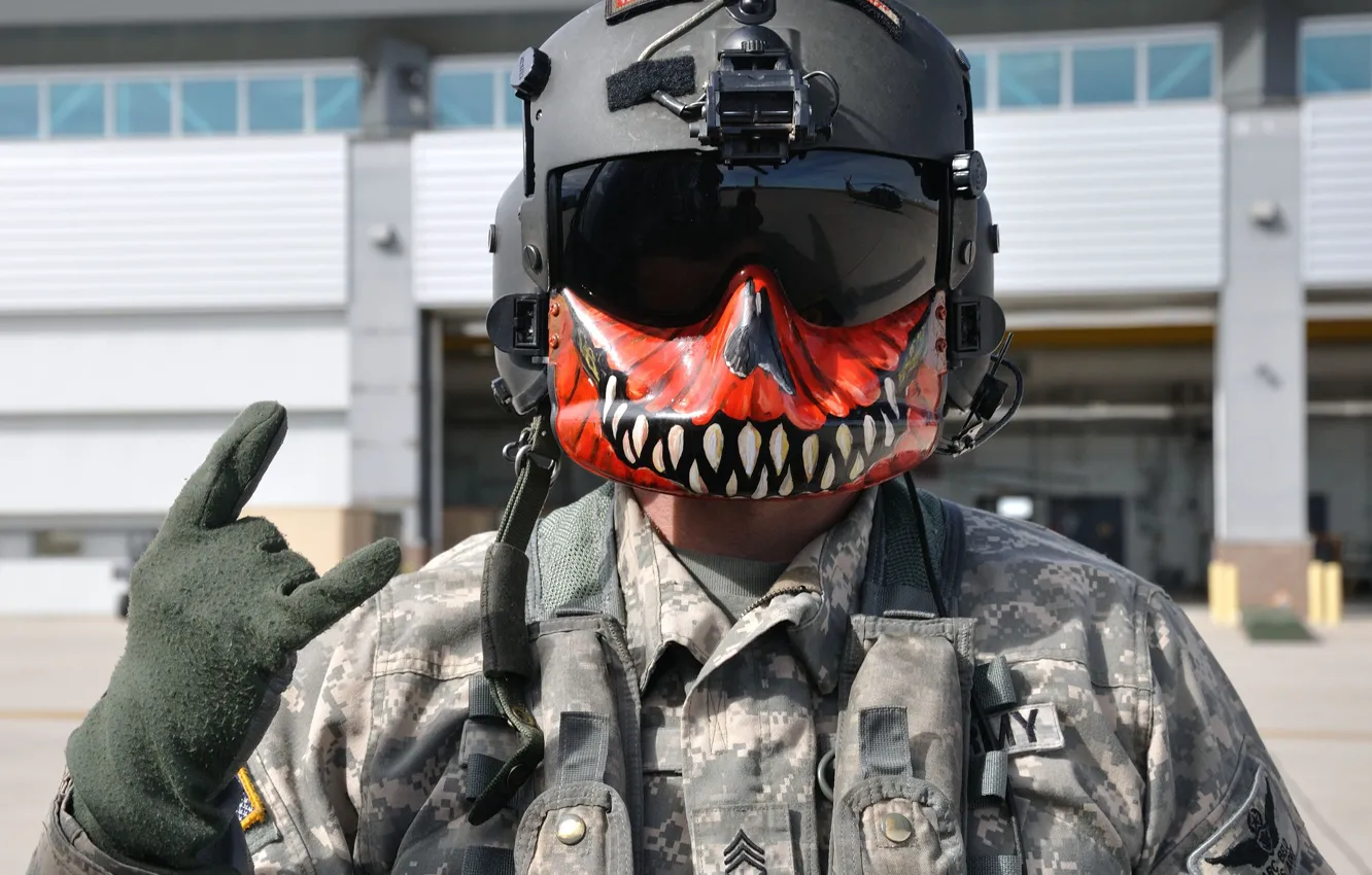 Photo wallpaper style, helmet, pilot