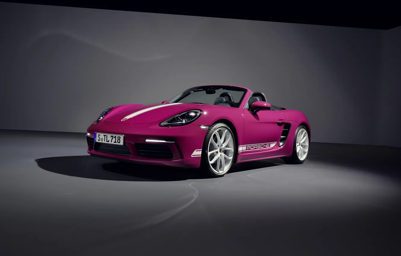 Photo wallpaper Porsche, exterior, Porsche 718, 2023, Porsche 718 Boxster Style Edition