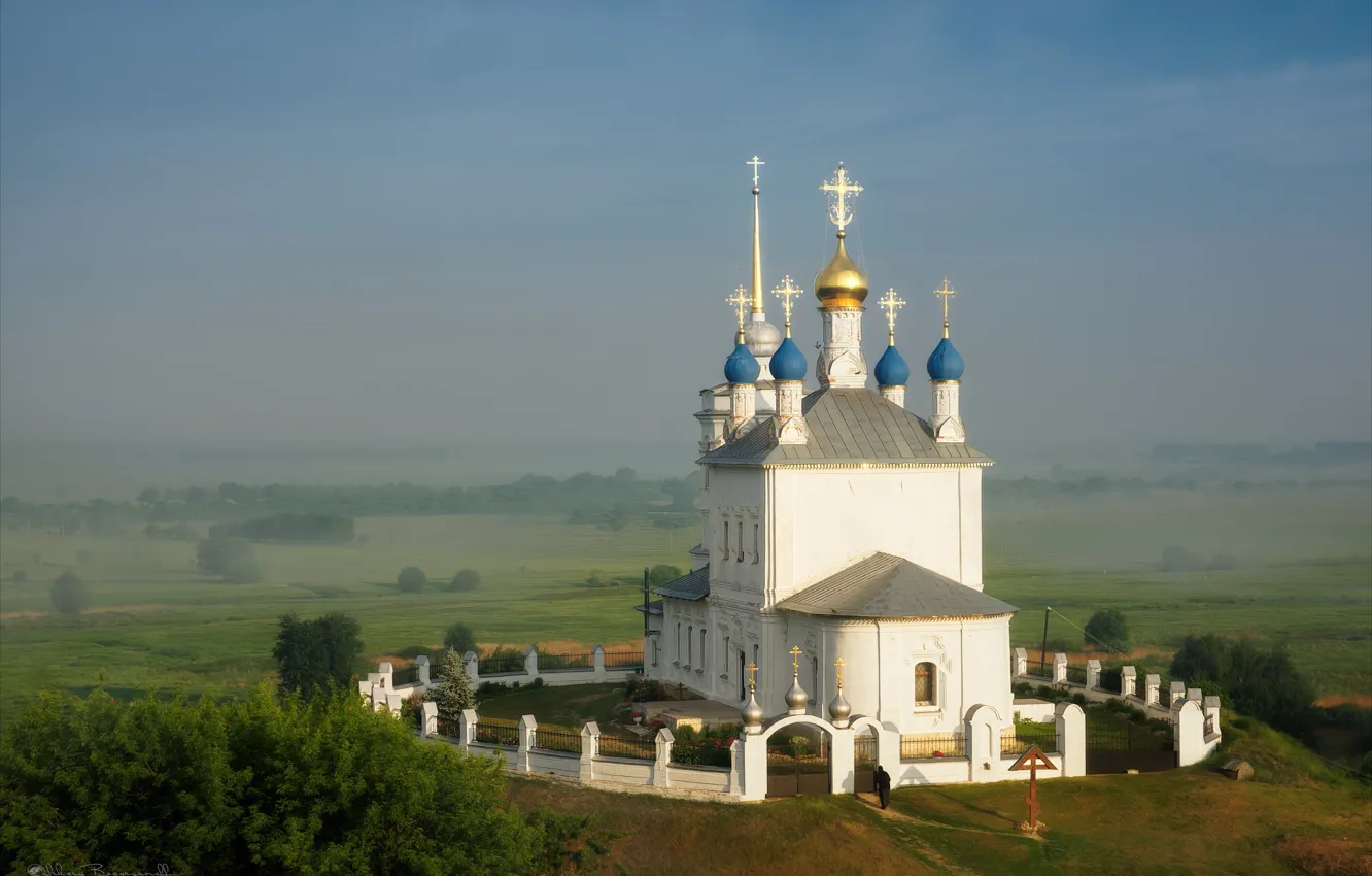 Photo wallpaper summer, Tula oblast, Photographer Agoranov Alex, Church of the assumption of the blessed virgin Mary