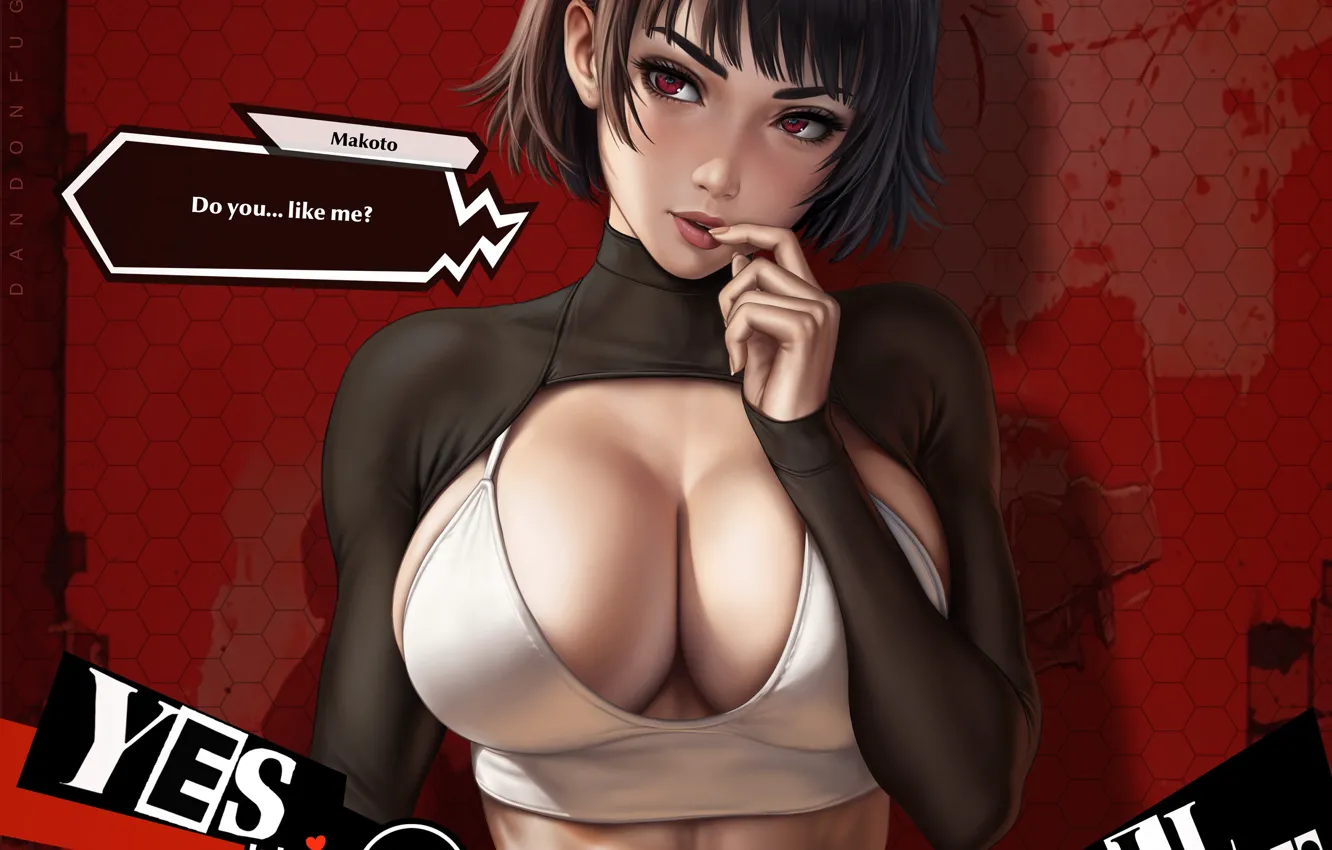 Photo wallpaper shin megami tensei, Person 5, Persona, Makoto Niijima, Dandonfuga