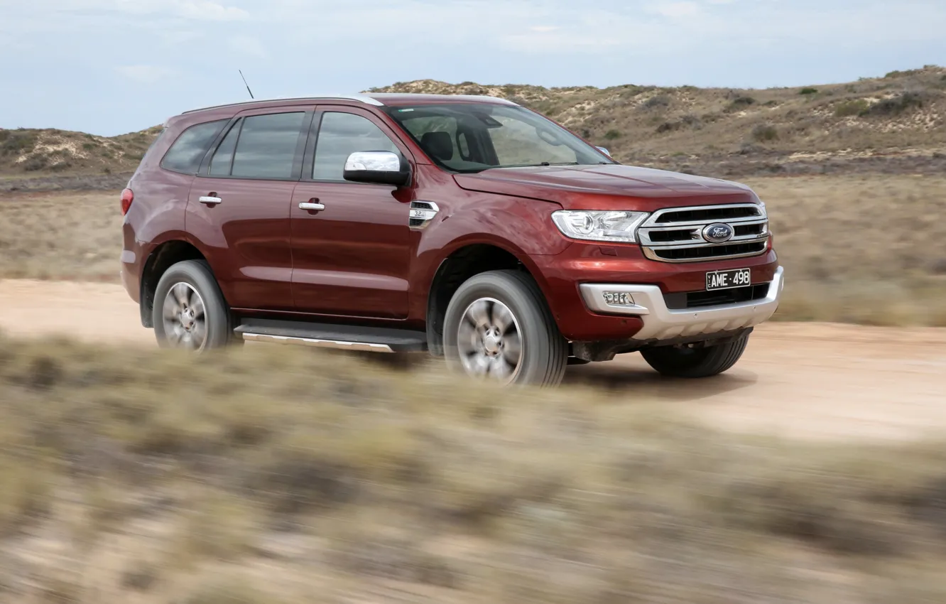 Photo wallpaper Ford, primer, Everest, 4WD, 2015, Titanium