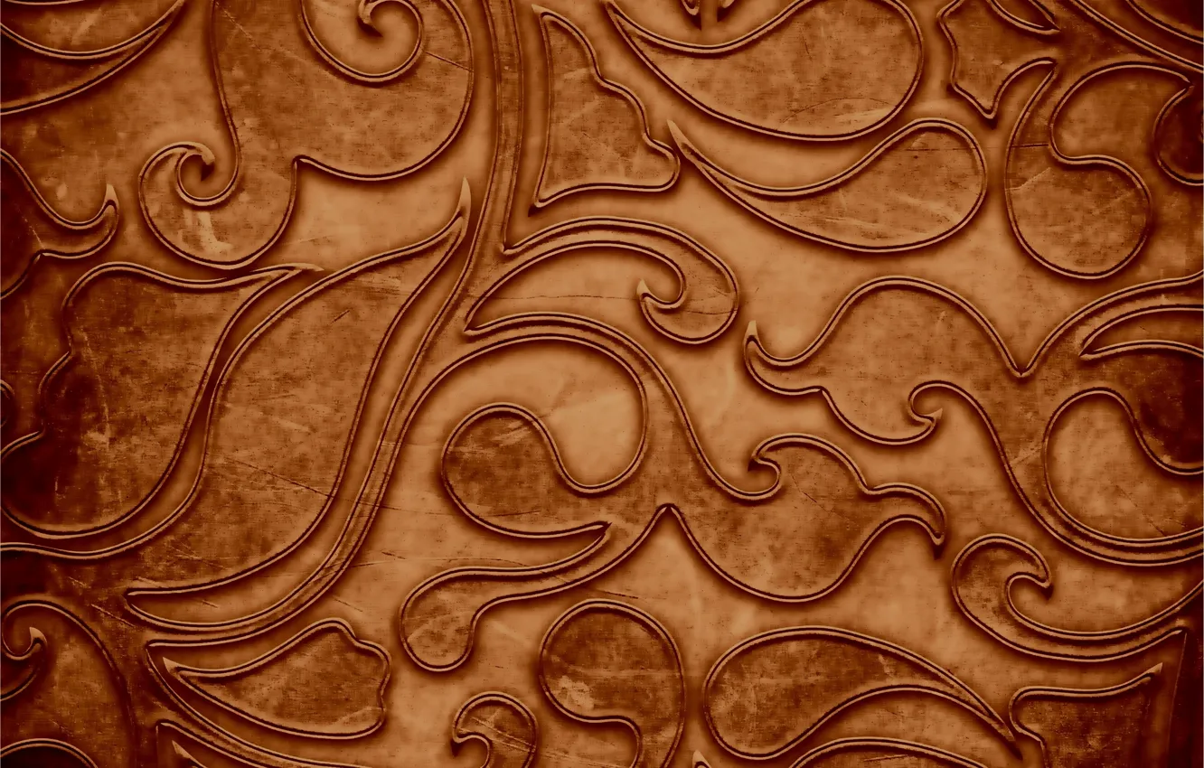 Photo wallpaper sprig, pattern, texture, chocolate color