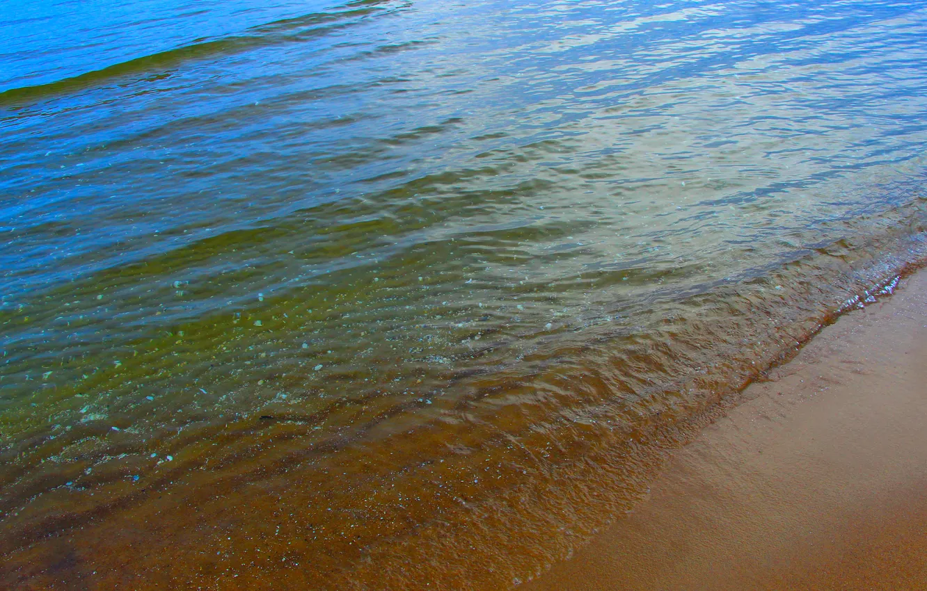 Photo wallpaper beach, water, lake