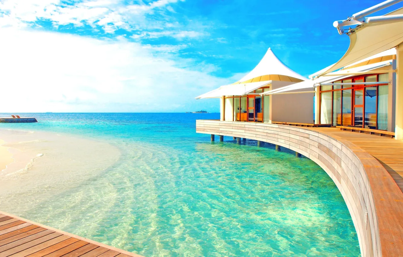 Photo wallpaper beach, water, resort, Bali