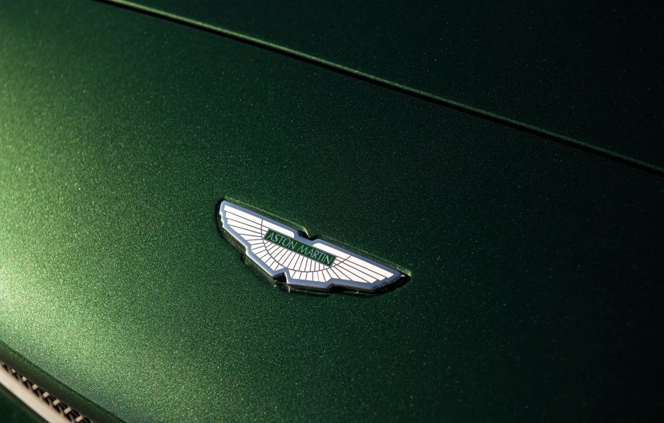 Photo wallpaper Aston Martin, logo, badge, DB7, Aston Martin DB7 GT