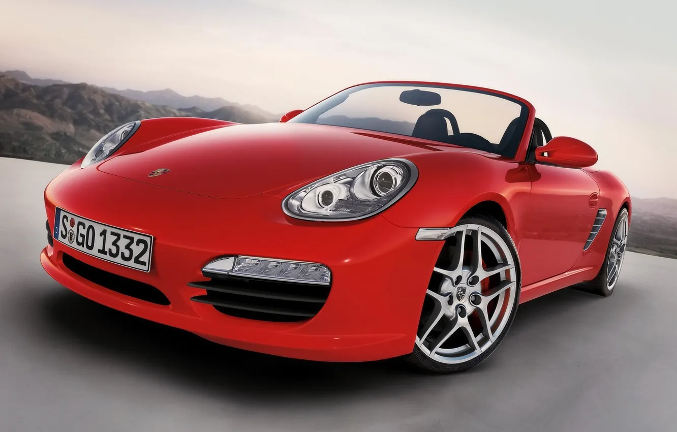 Photo wallpaper Porsche, convertible, Boxster, 2009