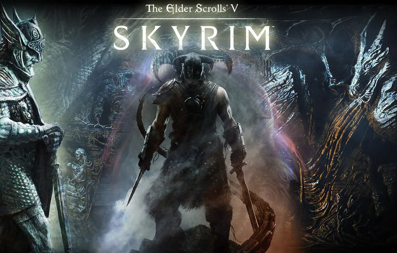 Photo wallpaper dragon, dragonborn, Skyrim, Ysgramor