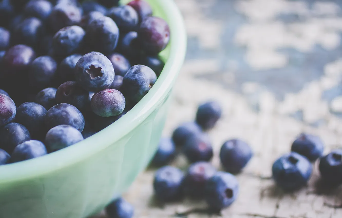 Photo wallpaper berries, blueberries, a lot
