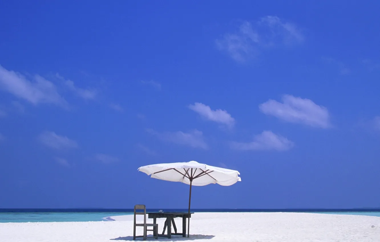 Photo wallpaper relax, sky, sea, ocean, landscape, Beach, nature, water