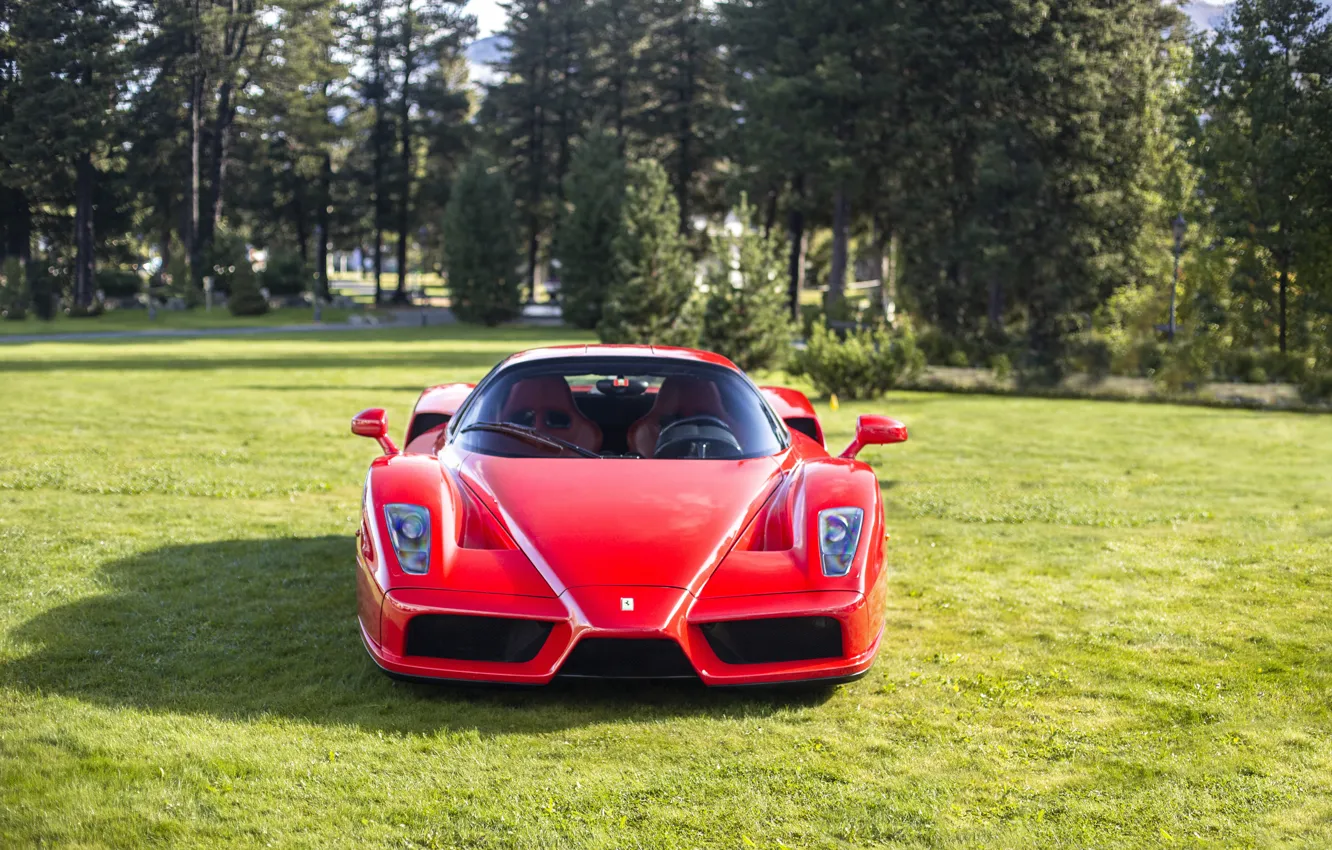 Photo wallpaper red, ferrari, enzo, shadow