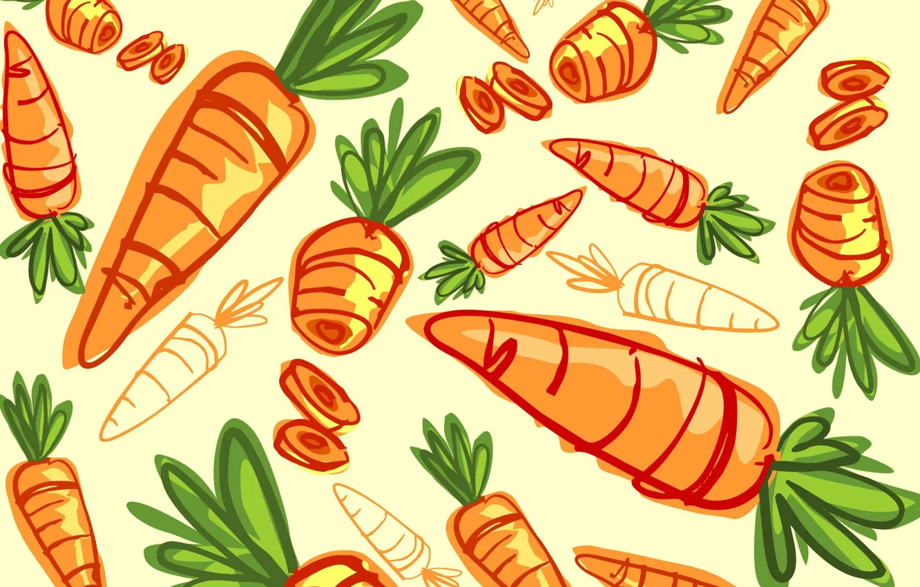 Photo wallpaper background, texture, carrots, vegetables