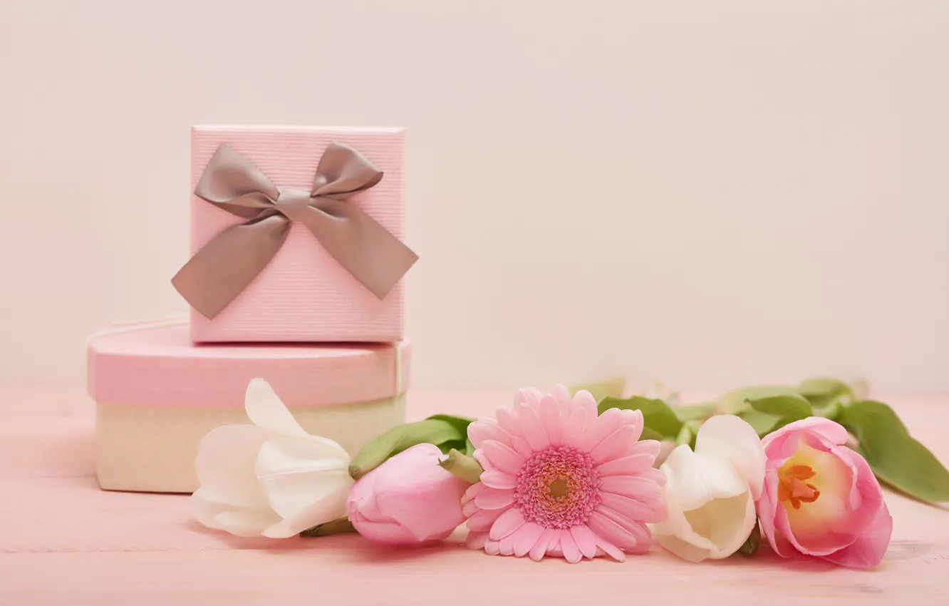 Photo wallpaper gift, bouquet, Valentine's day, Yarovoy Aleksandr