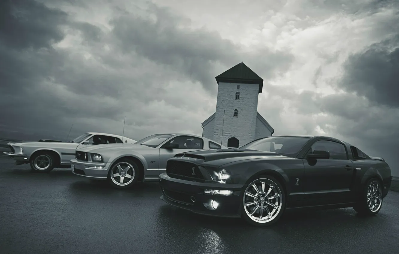 Photo wallpaper Ford Mustang, Ford Mustang, Ford Mustang GT, Ford Mustang Mach, Ford Mustang Shelby GT500KR