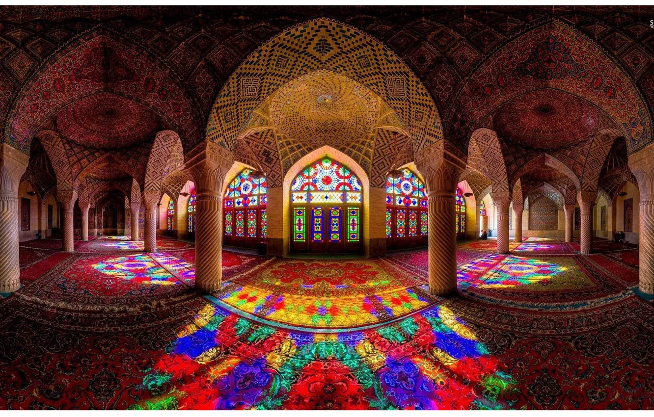 Photo wallpaper Iran, mosque, islam, irib, nasir-al-mulk