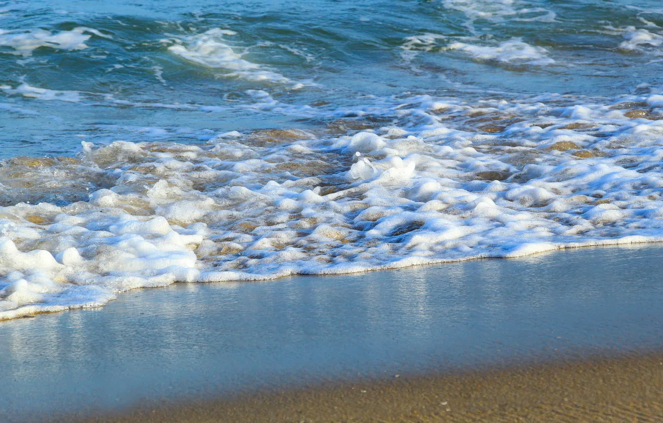 Photo wallpaper beach, sea, ocean, water