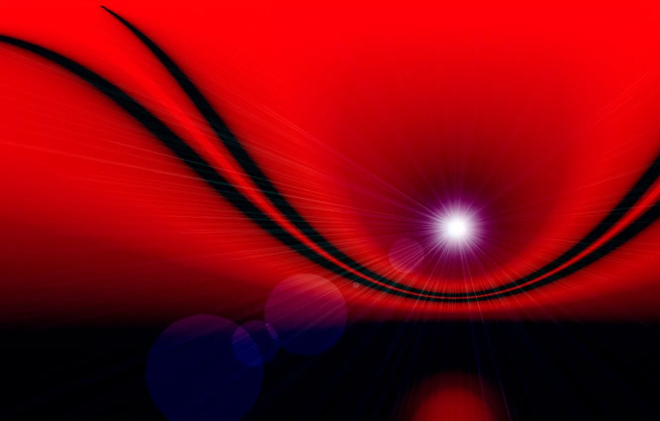 Photo wallpaper rays, light, line, color, arc, curves