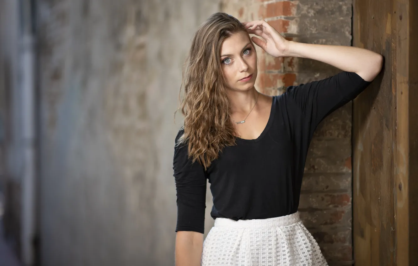 Photo wallpaper look, girl, pose, model, hair, Tiffanie