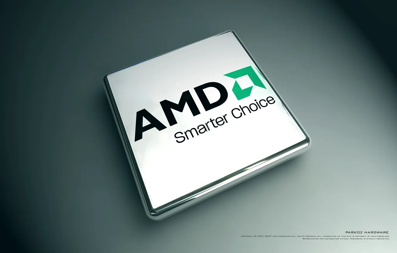 Photo wallpaper AMD, firm, processor, brand