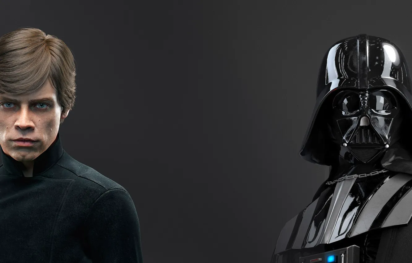 Photo wallpaper the game, Darth Vader, Darth Vader, Electronic Arts, Luke Skywalker, DICE, father and son, star …