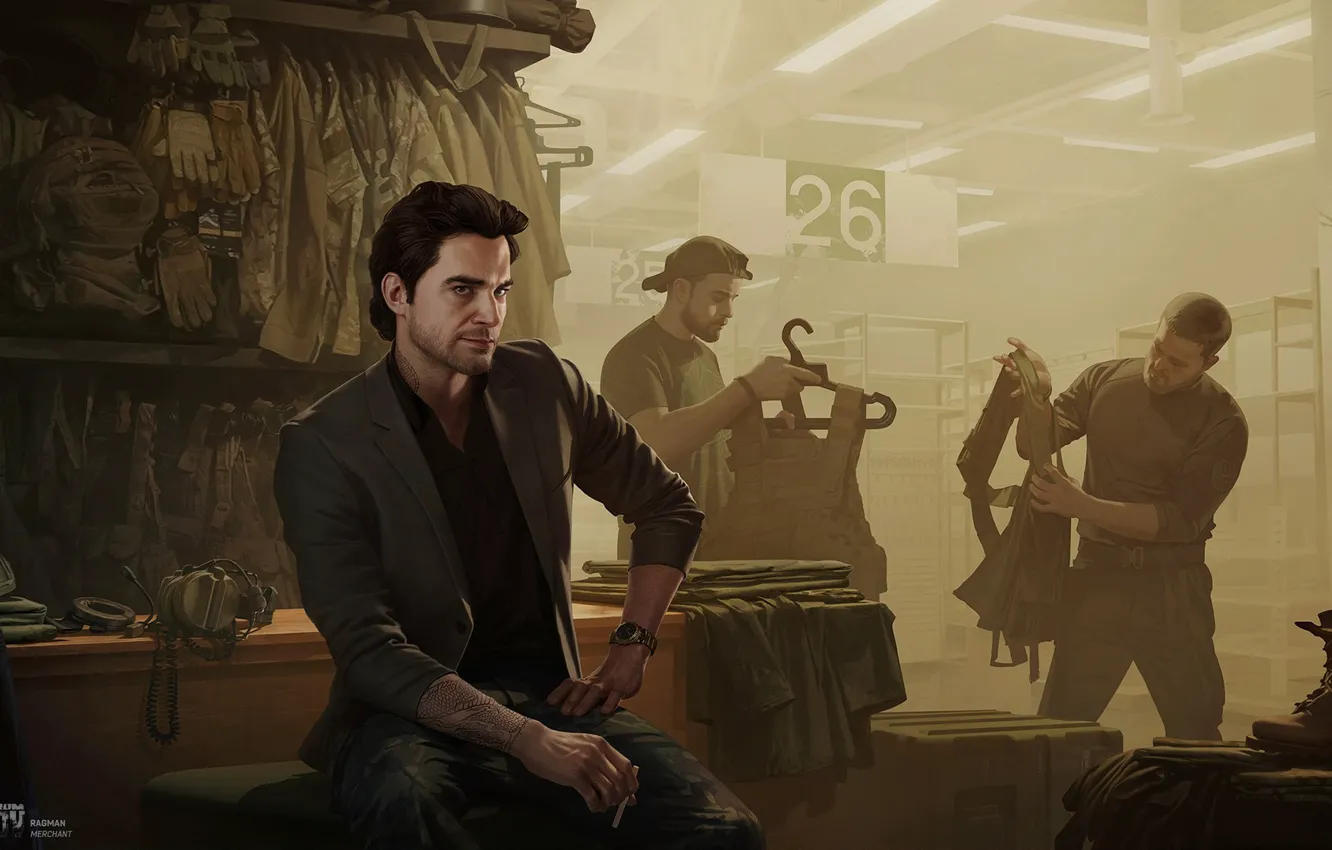 Photo wallpaper clothing, equipment, bear, shop, equipment, USEC, Escape from Tarkov, EFT